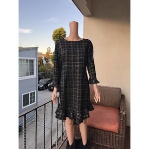 Nanette Lepore Dress Women's Long Sleeve Little Black Dress Size 10